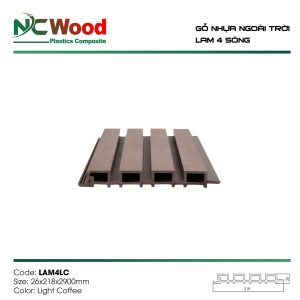 Tấm ốp lam 4 sóng NC Wood LAM4LC
