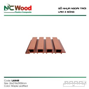 Tấm ốp lam 4 sóng NC Wood LAM4R