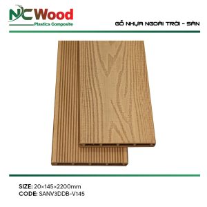 Sàn gỗ nhựa NC Wood vân 3D – SANV3DDB-V145