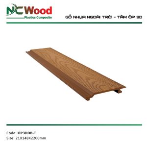 Tấm ốp gỗ nhựa 3D NC Wood OP3DDB-T