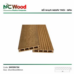 Sàn gỗ nhựa NC Wood vân 3D – SANV3DDB-T