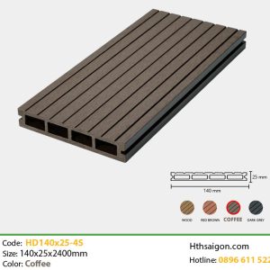 Sàn Gỗ Nhựa TPWood HD140x25-4S Coffee