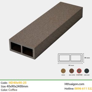 Lam Gỗ Nhựa TPWood HD40x90-2S Coffee