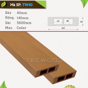 Lam gỗ nhựa TecWood TW40