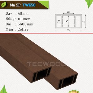 Lam gỗ nhựa TWE50 màu Coffee