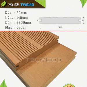 Sàn gỗ ngoài trời TecWood TWS140 Cedar