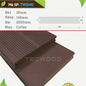 Sàn gỗ ngoài trời TecWood TWS140 Coffee