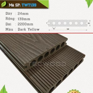 Sàn gỗ nhựa TecWood TWT139 màu Dark Yellow