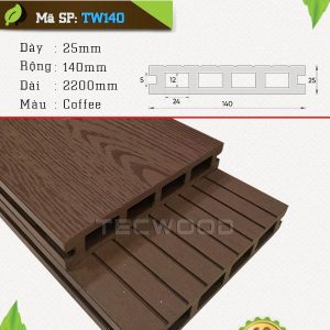 Sàn gỗ ngoài trời TecWood TW140-Coffee