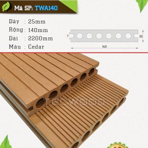 Sàn gỗ nhựa TecWood TWA140  Cedar