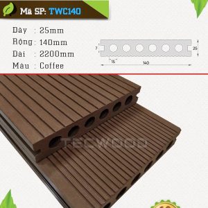 Sàn gỗ ngoài trời TecWood TWC140-Cedar