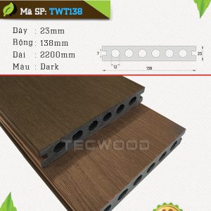 Sàn gỗ nhựa TecWood TWT138 - Dark