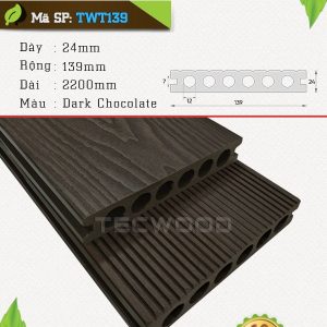 Sàn gỗ TecWood TWT139 - Dark Chocolate