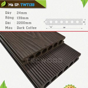 Sàn gỗ ngoài trời TecWood TWT139 - Dark Coffee