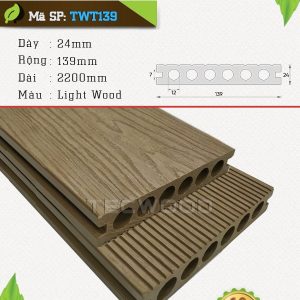 Sàn gỗ nhựa TecWood TWT139 Light Wood