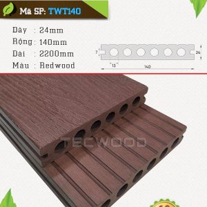 Sàn gỗ ngoài trời TecWood TWT140 - Redwood