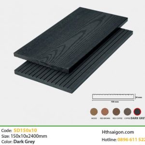 Gỗ Nhựa TPWood SD150x10 Dark Grey