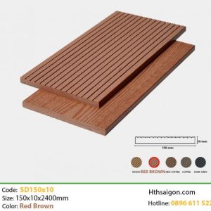 Gỗ Nhựa TPWood SD150x10 Red Brown