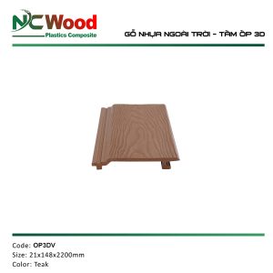 Tấm ốp gỗ nhựa 3D NC Wood OP3DV
