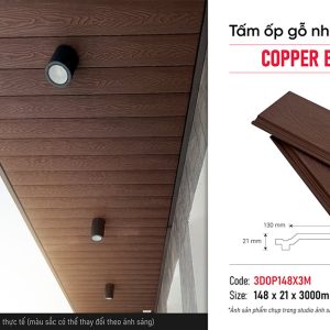 Tấm ốp vân 3D 3DOP148X3M Copper Brown