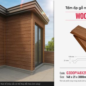 Tấm ốp gỗ nhựa vân gỗ 3D G3DOP148X21-Wood