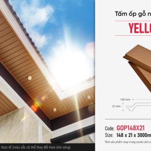 Tấm ốp gỗ nhựa ngoài trời Galawood GOP148X21-Yellow