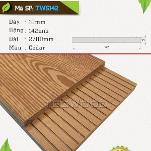 Tấm ốp gỗ nhựa TecWood TWS142-Cedar