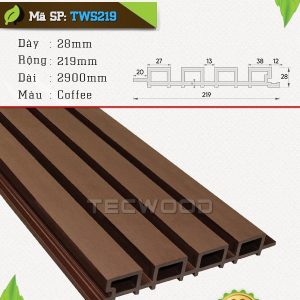 Tấm ốp gỗ nhựa TecWood TWS219-Coffee