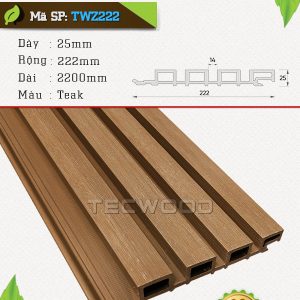 Tấm ốp gỗ nhựa TWZ222-Teak