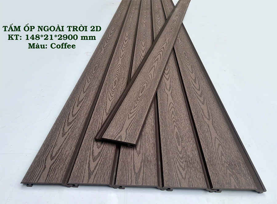 Tấm Ốp Gỗ Nhựa 2D HTWood Coffee