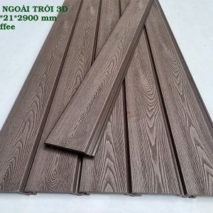 Tấm Ốp Gỗ Nhựa Ngoài Trời 3D HTWood Coffee