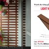 Thanh đa năng gỗ nhựa 1 lớp Kosmos OP71X3M Light Wood