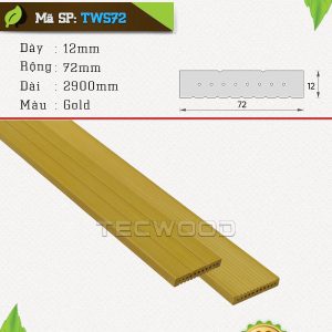 Thanh lam gỗ nhựa TecWood TWS72-Gold
