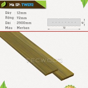 Thanh lam gỗ nhựa TecWood TWS72-Merban
