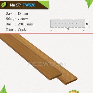Thanh lam gỗ nhựa TecWood TWS72-Teak