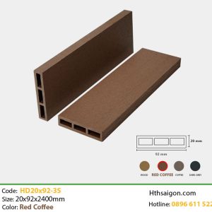 Lam Gỗ Nhựa TPWood HD20x92 Red Coffee
