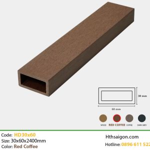 Lam Gỗ Nhựa TPWood HD30x60 Red Coffee