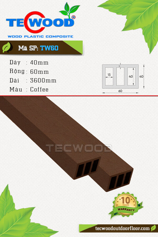Thanh lam TecWood TW60-Coffee
