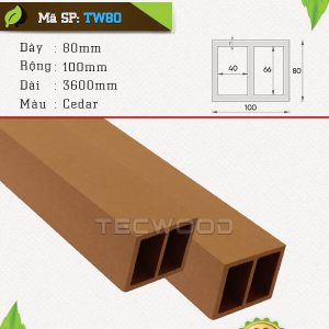 Thanh lam TecWood TW80-Cedar