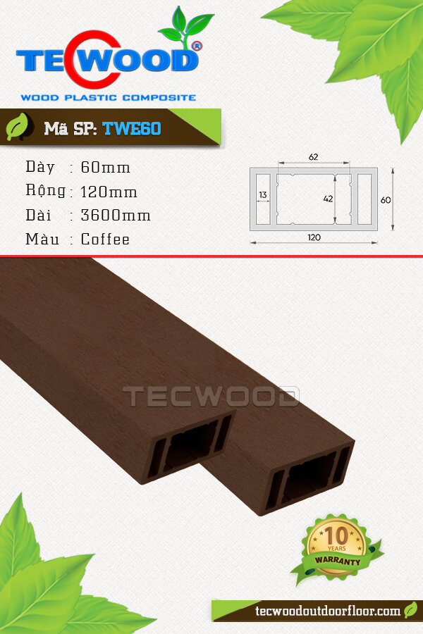 Thanh lam TecWood TWE60-Coffee