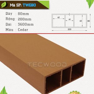 Thanh lam TecWood TWE80-Cedar