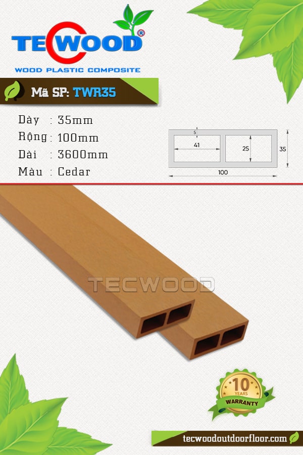 Thanh lam TecWood TWR35-Cedar