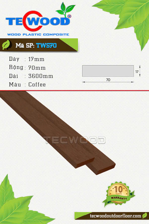 Thanh lam TecWood TWS70-Coffee