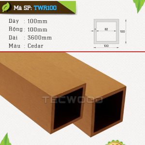 Trụ cột gỗ nhựa TecWood TWR100 Cedar